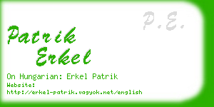 patrik erkel business card